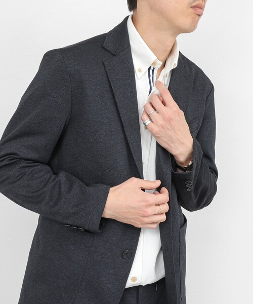 NOLLEY’S（ノーリーズ）の「《ビジカジ対応》【ALBINI】吸水速乾テープBD/ボタンダウンシャツ 26SS（シャツ/ブラウス・メンズ・ブルー系その他/ネイビー/ホワイト/ベージュ・XL/L/M/S）」の2枚目の写真