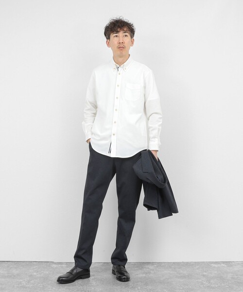 NOLLEY’S（ノーリーズ）の「《ビジカジ対応》【ALBINI】吸水速乾テープBD/ボタンダウンシャツ 26SS（シャツ/ブラウス・メンズ・ブルー系その他/ネイビー/ホワイト/ベージュ・XL/L/M/S）」の14枚目の写真