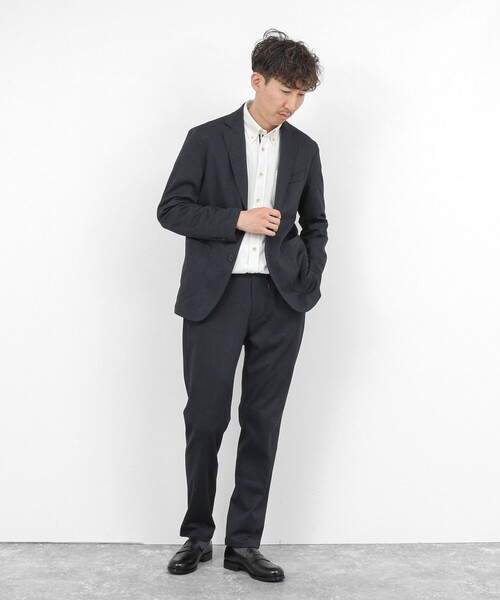 NOLLEY’S（ノーリーズ）の「《ビジカジ対応》【ALBINI】吸水速乾テープBD/ボタンダウンシャツ 26SS（シャツ/ブラウス・メンズ・ブルー系その他/ネイビー/ホワイト/ベージュ・XL/L/M/S）」の22枚目の写真