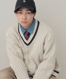 RAGEBLUE | Tilden V-neck knit Pullover / チルデンVネックニット(ニット/セーター)
