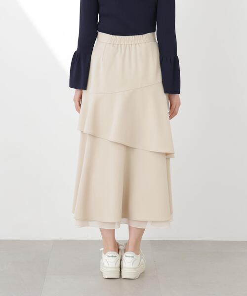PROPORTION BODY DRESSING(プロポーションボディドレッシング)の「フリルレイヤードティアードスカート / 1216120311(スカート・レディース・ダークグレー/ベージュ・P/S/MEDIUM)」の21枚目の写真