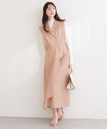 natural couture | 金釦テーラーワンピース(ワンピース)