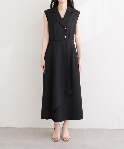 natural couture(ナチュラルクチュール)の「金釦テーラーワンピース(ワンピース・レディース・ネイビー/ミント/ブラウン/ピンク/ブラック/アイボリー・FREE)」の17枚目の写真