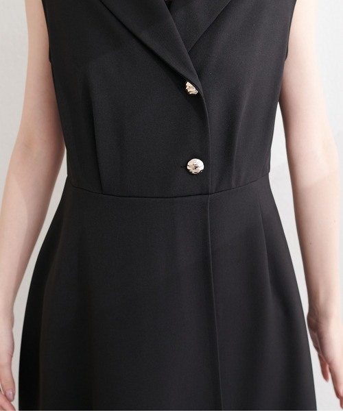 natural couture(ナチュラルクチュール)の「金釦テーラーワンピース(ワンピース・レディース・ネイビー/ミント/ブラウン/ピンク/ブラック/アイボリー・FREE)」の21枚目の写真