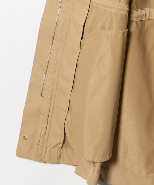A DAY IN THE LIFE UNITED ARROWS（アデイインザライフユナイテッドアローズ）の「ツイル ドロスト フードコート ‐撥水‐ ＜A DAY IN THE LIFE＞（その他アウター・レディース・モカ/ネイビー/オレンジ/ナチュラル・FREE）」の6枚目の写真