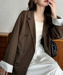 Eclat one（エクラワン）の「【Eclat one】 レイヤード ダブル テーラード ジャケット（テーラードジャケット）」