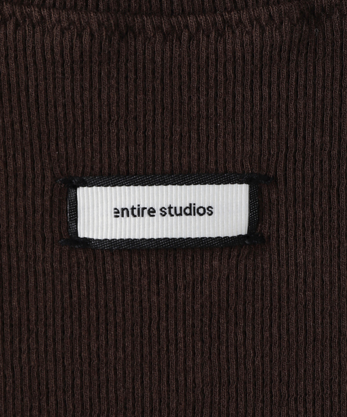 entire studios(エンタイアスタジオ)の「ENTIRE STUDIOS / エンタイアスタジオ LOUNGE TEE(Tシャツ/カットソー・レディース・ブラウン/アイボリー・SMALL)」の9枚目の写真
