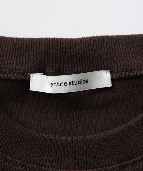 entire studios(エンタイアスタジオ)の「ENTIRE STUDIOS / エンタイアスタジオ LOUNGE TEE(Tシャツ/カットソー・レディース・ブラウン/アイボリー・SMALL)」の10枚目の写真