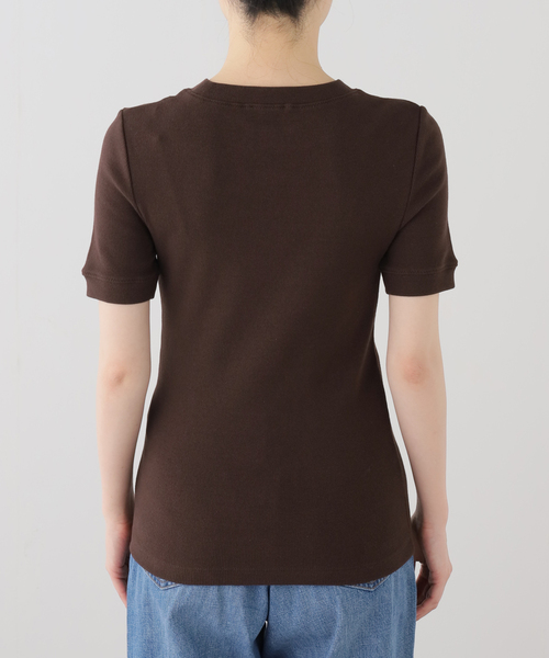 entire studios(エンタイアスタジオ)の「ENTIRE STUDIOS / エンタイアスタジオ LOUNGE TEE(Tシャツ/カットソー・レディース・ブラウン/アイボリー・SMALL)」の6枚目の写真