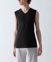 アセドロン（アセドロン）の「アセドロン Vネックスリーブレス 鹿の子 ベタつき瞬時にどこへやら（インナーウェア/肌着）」