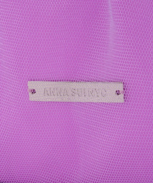 anna sui nyc(アナ スイ エヌ ワイ シー)の「ANNA SUI NYC/アナ スイ エヌワイシー/チュールギャザーバッグ(トートバッグ・レディース・ブラック/パープル・F)」の8枚目の写真