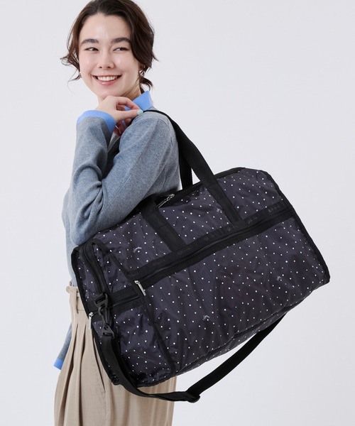 LeSportsac(レスポートサック)の「DELUXE LG WEEKENDER ブリスドッツ(ボストンバッグ・レディース・ブラック・FREE)」の1枚目の写真
