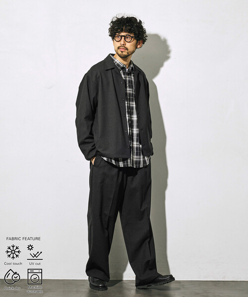 Firsthand/ファーストハンド 機能性素材 オーバーサイズ CPOシャツ