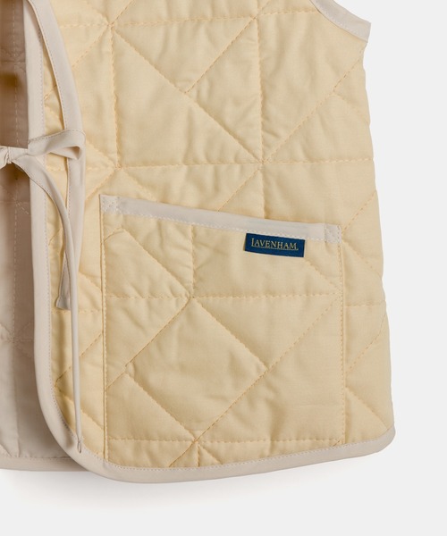 LAVENHAM（ラベンハム）の「Front Bow Gilet Womens / フロント ボウ ジレ ウィメンズ（ベスト・レディース・ライトブルー/ベージュ・8/10/12）」の12枚目の写真