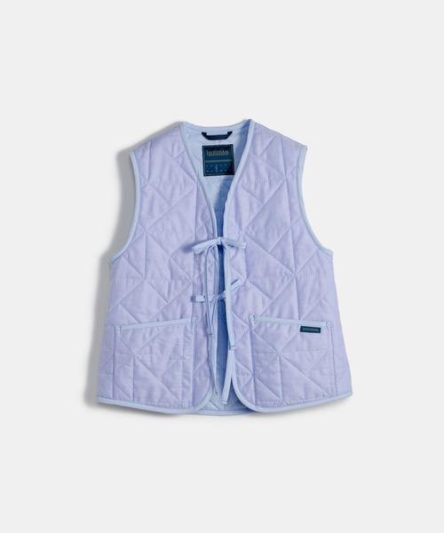 LAVENHAM（ラベンハム）の「Front Bow Gilet Womens / フロント ボウ ジレ ウィメンズ（ベスト・レディース・ライトブルー/ベージュ・8/10/12）」の14枚目の写真