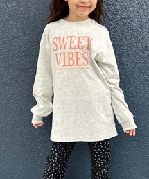 Right-on | VIVIAN BLUE(ヴィヴィアンブルー)【キッズ】フロントロゴチュニック長袖Tシャツ(Tシャツ/カットソー)