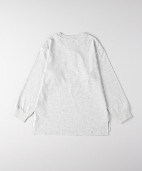 Right-on（ライトオン）の「[VIVIAN BLUE] フロントロゴ チュニック長袖Tシャツ (キッズ / おしゃれ / カジュアル)（Tシャツ/カットソー・キッズ・ピンク/オフホワイト・110/120/130/140/150/160）」の8枚目の写真