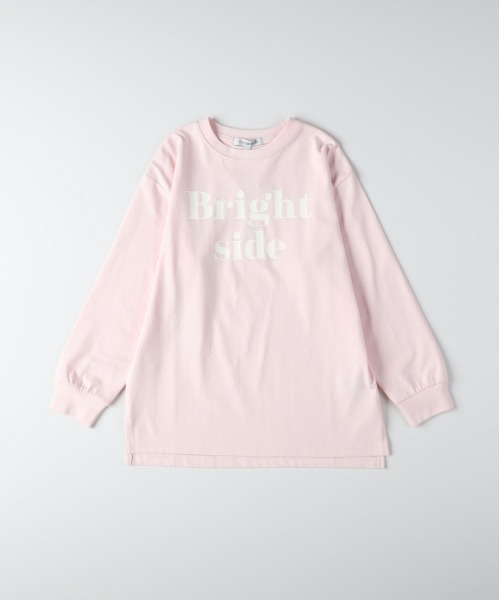 Right-on（ライトオン）の「[VIVIAN BLUE] フロントロゴ チュニック長袖Tシャツ (キッズ / おしゃれ / カジュアル)（Tシャツ/カットソー・キッズ・ピンク/オフホワイト・110/120/130/140/150/160）」の15枚目の写真
