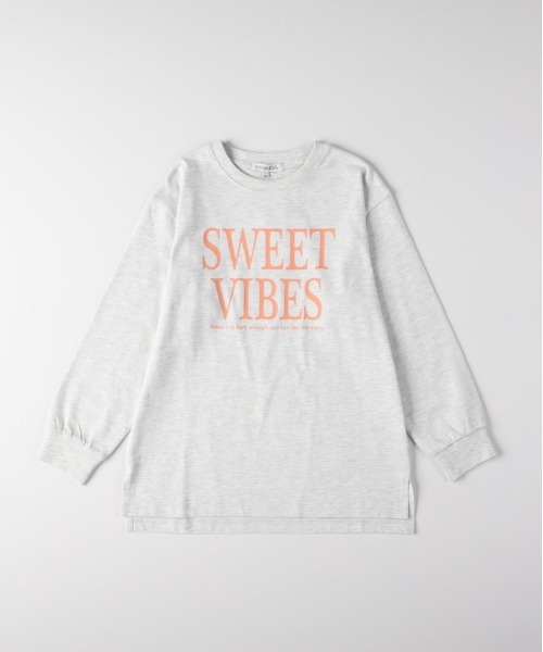 Right-on（ライトオン）の「[VIVIAN BLUE] フロントロゴ チュニック長袖Tシャツ (キッズ / おしゃれ / カジュアル)（Tシャツ/カットソー・キッズ・ピンク/オフホワイト・110/120/130/140/150/160）」の17枚目の写真