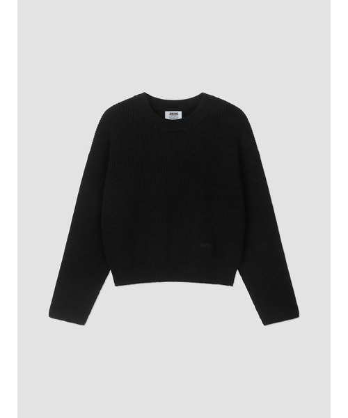 ANNEHEARTS（アンハーツ）の「Bottom Logo Solid Knit Black（ニット/セーター・レディース・その他・FREE）」の5枚目の写真