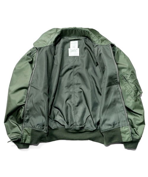 HOUSTON(ヒューストン)の「HOUSTON ヒューストン CWU-36P FLIGHT JACKET / CWU-36P フライトジャケット 日本製(ミリタリージャケット・メンズ・セージグリーン・XXL/XL/L/M/S/XS)」の4枚目の写真