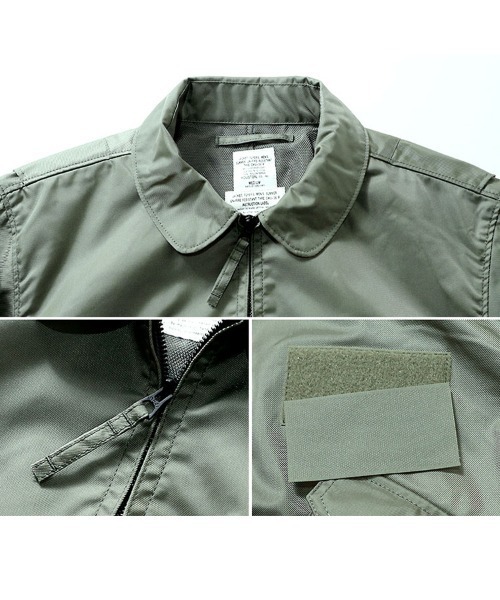 HOUSTON(ヒューストン)の「HOUSTON ヒューストン CWU-36P FLIGHT JACKET / CWU-36P フライトジャケット 日本製(ミリタリージャケット・メンズ・セージグリーン・XXL/XL/L/M/S/XS)」の5枚目の写真