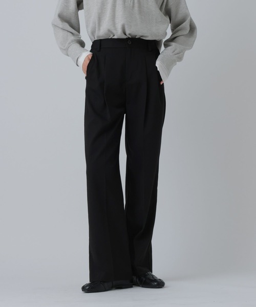 LEPSIM（レプシィム）の「TRストレートパンツ　656432（その他パンツ・レディース・グレー/ベージュ/ブラック・MEDIUM/LARGE）」の2枚目の写真