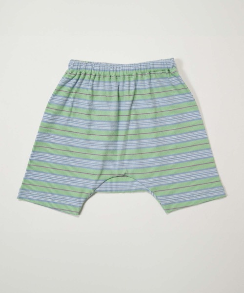 MAKE YOUR DAY（メイクユアデイ）の「ボーダーテレコマチ付きベビーパンツ（その他ベビーウェア・キッズ・ミント/オレンジ/ピンク・70/80/90）」の2枚目の写真