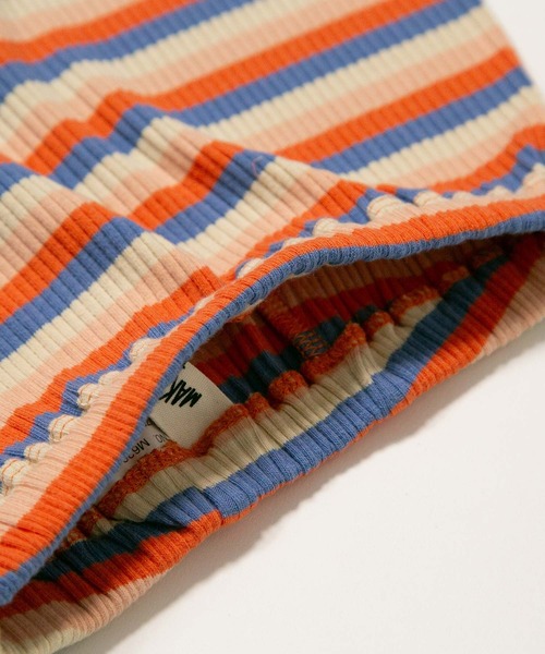 MAKE YOUR DAY（メイクユアデイ）の「ボーダーテレコマチ付きベビーパンツ（その他ベビーウェア・キッズ・ミント/オレンジ/ピンク・70/80/90）」の13枚目の写真