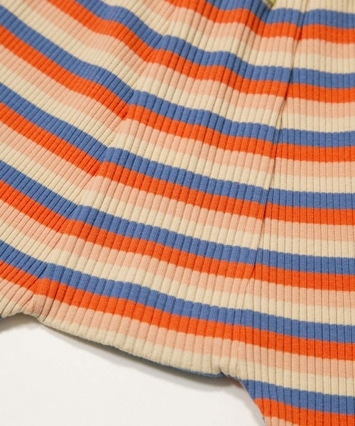 MAKE YOUR DAY（メイクユアデイ）の「ボーダーテレコマチ付きベビーパンツ（その他ベビーウェア・キッズ・ミント/オレンジ/ピンク・70/80/90）」の15枚目の写真