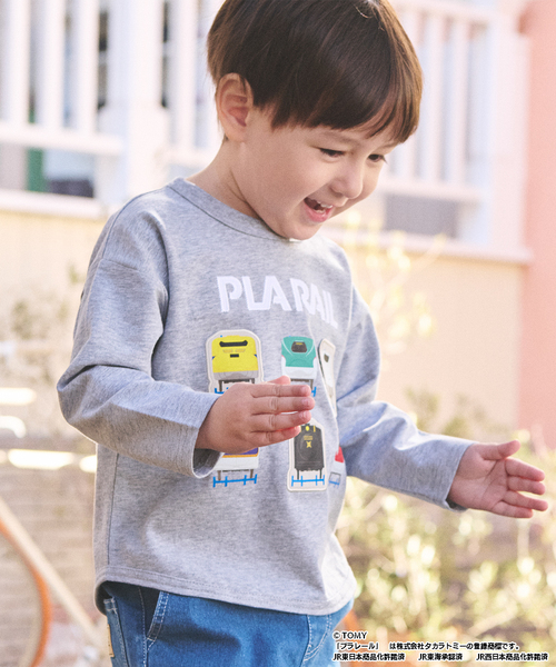 petit main(プティマイン)の「【プラレール】アソート長袖Tシャツ(Tシャツ/カットソー・キッズ・トップグレー/ブルー/オレンジ/カラフル・130cm/90cm/80cm/120cm/100cm/110cm)」の5枚目の写真