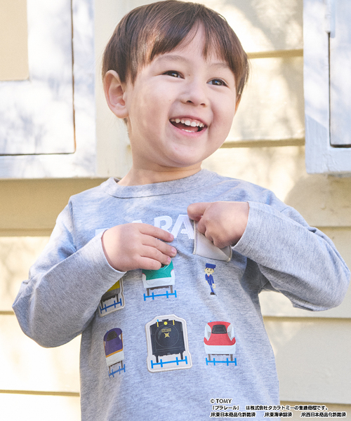 petit main(プティマイン)の「【プラレール】アソート長袖Tシャツ(Tシャツ/カットソー・キッズ・トップグレー/ブルー/オレンジ/カラフル・130cm/90cm/80cm/120cm/100cm/110cm)」の6枚目の写真