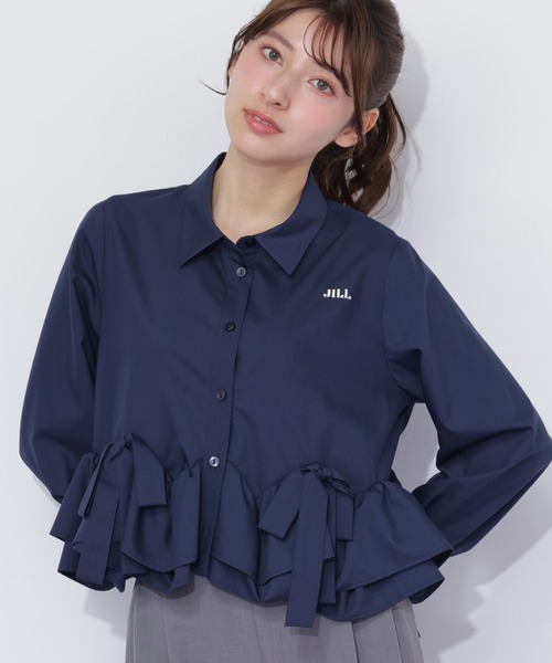 フリルヘムショートブラウス（シャツ/ブラウス）｜JILL by JILL STUART