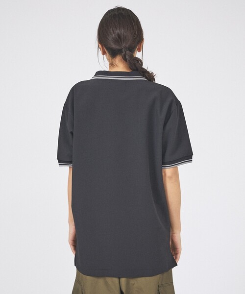 TAION(タイオン)の「【TAION / タイオン】 NON DOWN BASIC JERSEY FABLIC HALF SLEEVE POLO /ジャージー ファブリック ハーフ ポロシャツ/ユニセックス 【WEB限定】(ポロシャツ・メンズ・オフホワイト/ダークネイビー/ブラック・XL/L/M)」の14枚目の写真