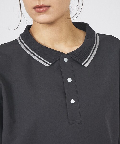 TAION(タイオン)の「【TAION / タイオン】 NON DOWN BASIC JERSEY FABLIC HALF SLEEVE POLO /ジャージー ファブリック ハーフ ポロシャツ/ユニセックス 【WEB限定】(ポロシャツ・メンズ・オフホワイト/ダークネイビー/ブラック・XL/L/M)」の13枚目の写真