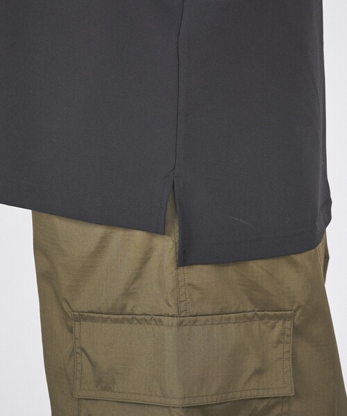 TAION(タイオン)の「【TAION / タイオン】 NON DOWN BASIC JERSEY FABLIC HALF SLEEVE POLO /ジャージー ファブリック ハーフ ポロシャツ/ユニセックス 【WEB限定】(ポロシャツ・メンズ・オフホワイト/ダークネイビー/ブラック・XL/L/M)」の11枚目の写真