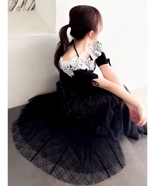 dazzlin（ダズリン）の「レースオフショルニットトップス（ニット/セーター・レディース・グレー/ブラック/オフホワイト・FREE）」の6枚目の写真