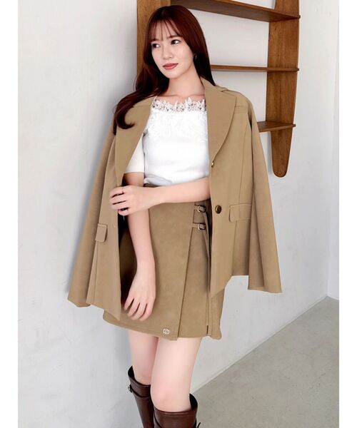 dazzlin（ダズリン）の「レースオフショルニットトップス（ニット/セーター・レディース・グレー/ブラック/オフホワイト・FREE）」の19枚目の写真