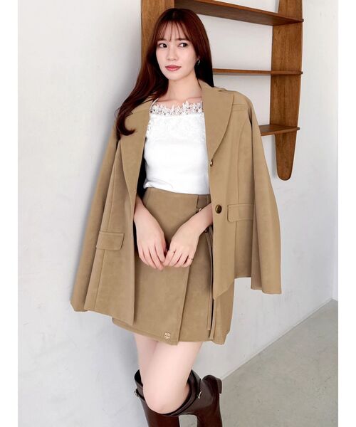 dazzlin（ダズリン）の「レースオフショルニットトップス（ニット/セーター・レディース・グレー/ブラック/オフホワイト・FREE）」の20枚目の写真