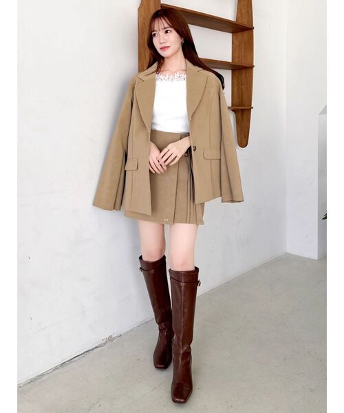 dazzlin（ダズリン）の「レースオフショルニットトップス（ニット/セーター・レディース・グレー/ブラック/オフホワイト・FREE）」の21枚目の写真