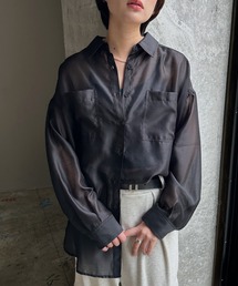 PAGEBOY | 【接触冷感/イージーケア】クルケアシアーシャツ(シャツ/ブラウス)