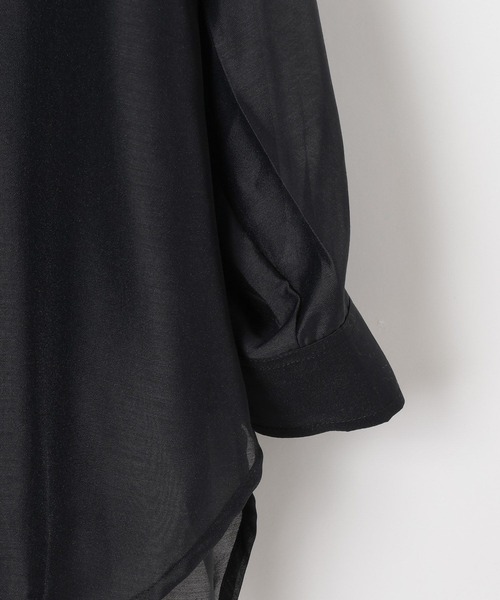 PAGEBOY（ページボーイ）の「クルケアシアーシャツロングスリーブ（シャツ/ブラウス・レディース・オフホワイト/ブラック/ブルー/ドット・FREE）」の18枚目の写真