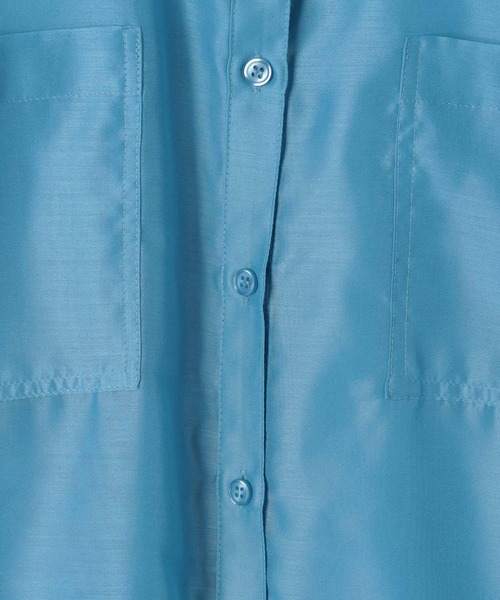 PAGEBOY（ページボーイ）の「クルケアシアーシャツロングスリーブ（シャツ/ブラウス・レディース・オフホワイト/ブラック/ブルー/ドット・FREE）」の14枚目の写真