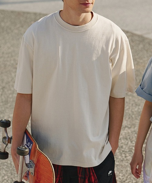 Printstar(プリントスター)の「【Printstar】7.4オンス スーパーヘビービッグTシャツ 00147(Tシャツ/カットソー・メンズ・ライトベージュ/ブラック/ネイビー/ホワイト/グレイッシュブルー・M/S/L)」の3枚目の写真