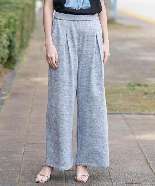 DRESSTERIOR(ドレステリア)の「◆【セットアップ可】フレンチテリー ワイドパンツ(その他パンツ・レディース・グレー/チャコールグレー・34/36/38)」の1枚目の写真