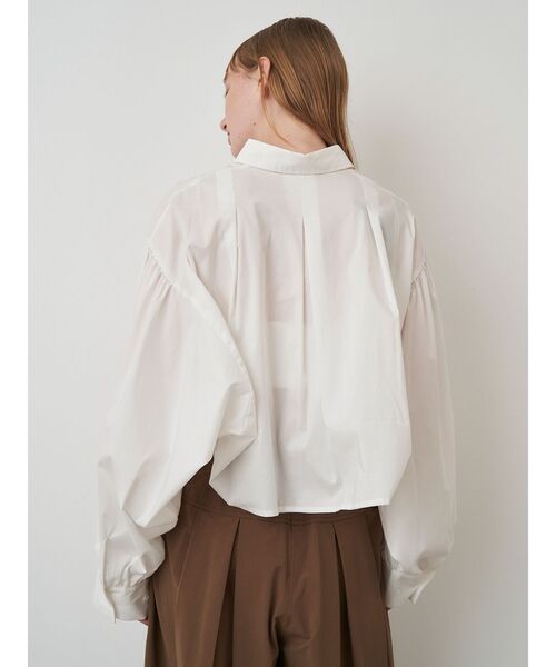 ELENDEEK（エレンディーク）の「クロップドシャツ（シャツ/ブラウス・レディース・インディゴブルー/その他1/オフホワイト・FREE）」の9枚目の写真