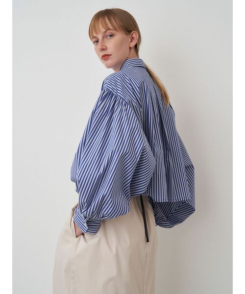 ELENDEEK（エレンディーク）の「クロップドシャツ（シャツ/ブラウス・レディース・インディゴブルー/その他1/オフホワイト・FREE）」の17枚目の写真