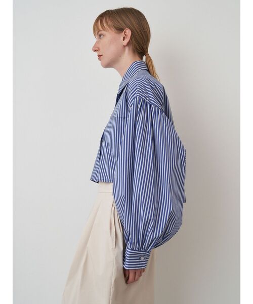 ELENDEEK（エレンディーク）の「クロップドシャツ（シャツ/ブラウス・レディース・インディゴブルー/その他1/オフホワイト・FREE）」の18枚目の写真