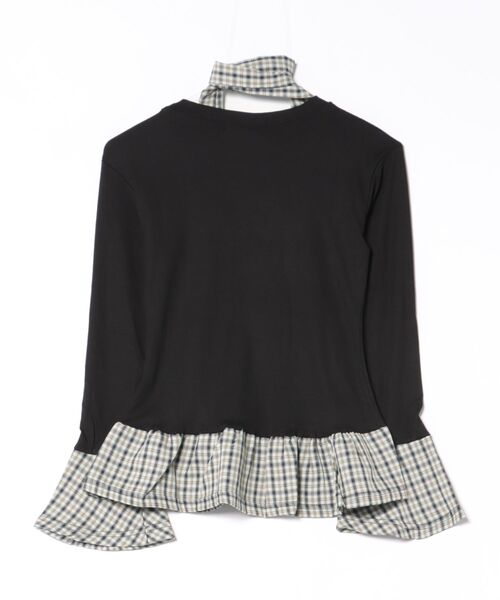 HALEY PESCA（ヘーリーペスカ）の「HALEY PESCA/紐付きフリルトップス　カットソー（Tシャツ/カットソー・レディース・ブラック・SMALL）」の11枚目の写真