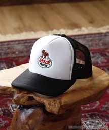 CALIFORNIA HAVE A NICE TIME !（カリフォルニアハブァナイスタイム）の「MACK TRUCKS MESH CAP トラッカーキャップ 刺繍 ブルドック アメリカ 企業物 オールシーズン（キャップ）」
